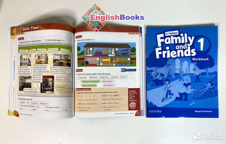 Family and friends 1, 2ed (CB+WB+CD) новые