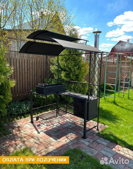 Мангал с печью