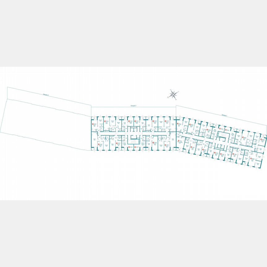 2-к. квартира, 61,6 м², 17/18 эт.