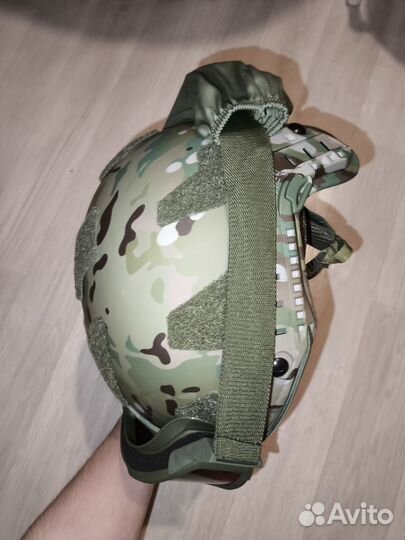 Шлем тактический военный без ушей мультикам бр2