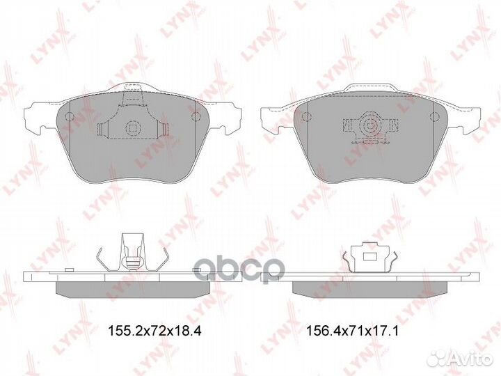 Колодки тормозные дисковые перед BD7818 LYN