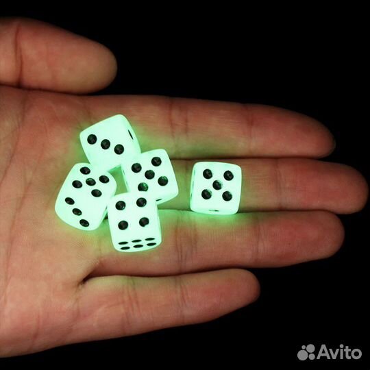 Зарики для нард, светящиеся (5шт)