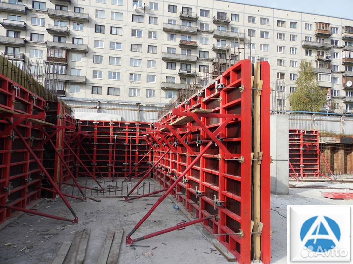 Алюминиевая опалубка для стен б/у