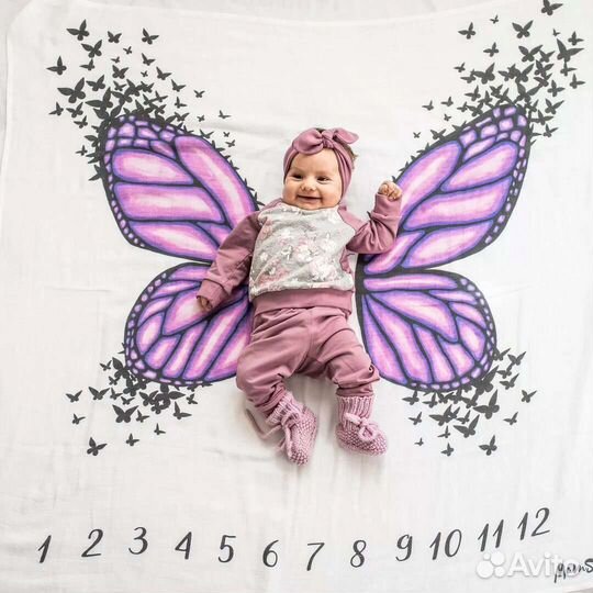 Муслиновая пеленка для фотосессии