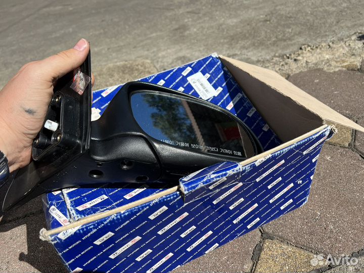 Боковое зеркало на hyundai accent правое