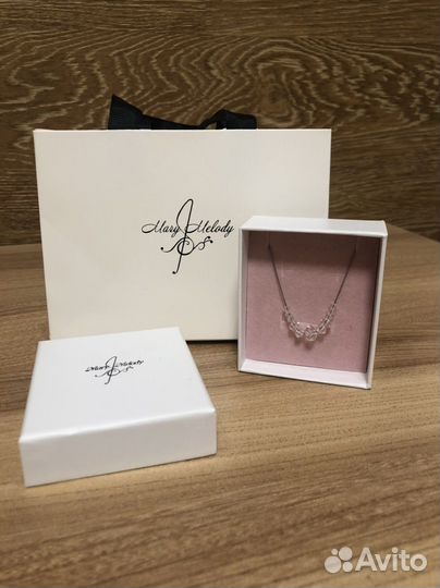 Колье серебро