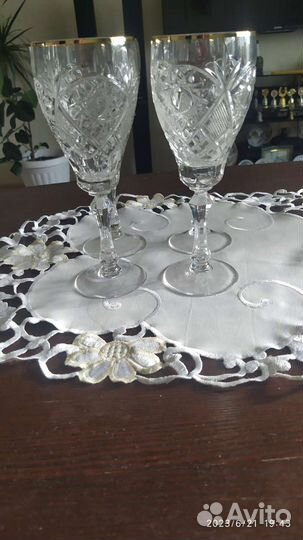 Фужеры хрустальные СССР