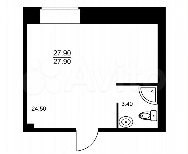 Нежилое помещение, 27.9 м²