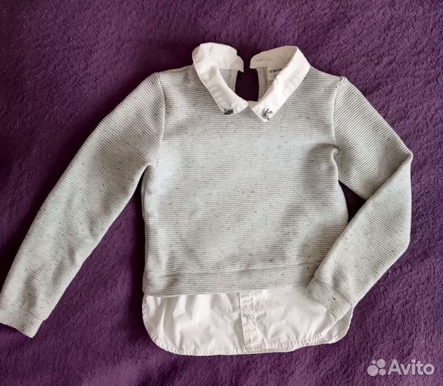 Джемпер обманка для девочки 128