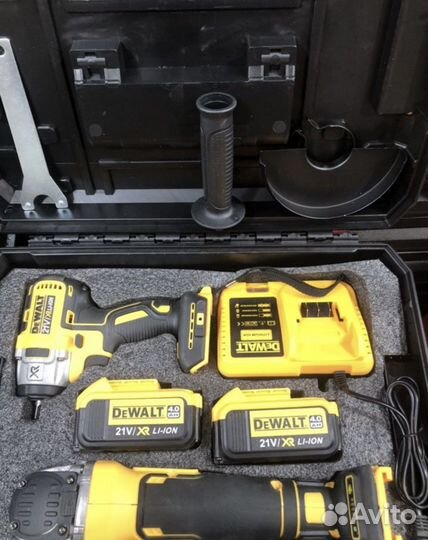 Гайковерт аккумуляторный +ушм Dewalt