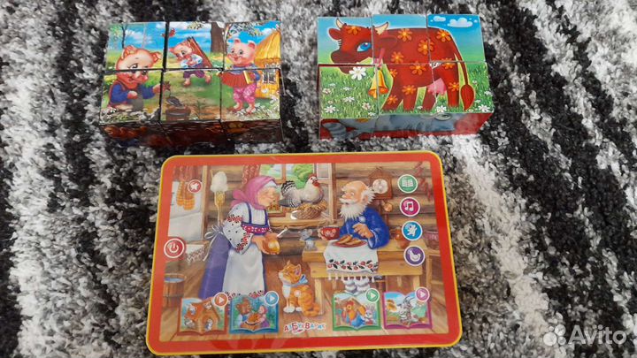 Кубики и планшет детский