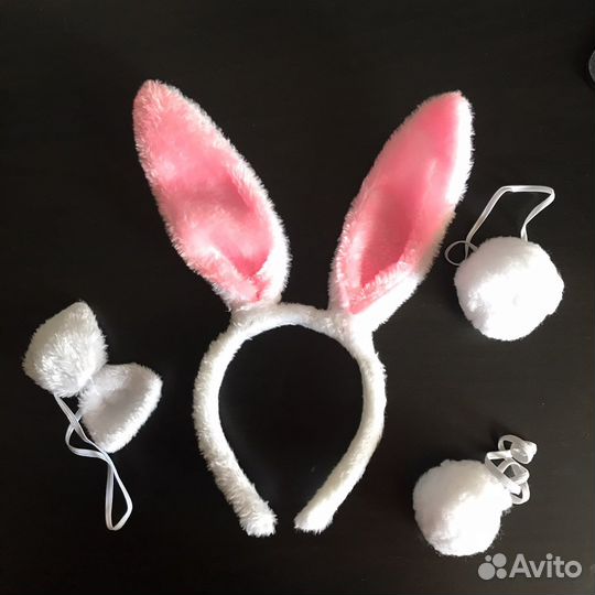 Ушки зайчика, хвост и бант