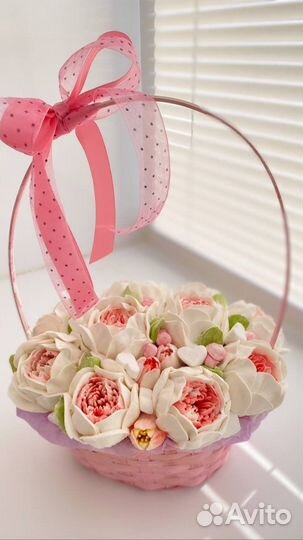 Букет из зефира съедобный