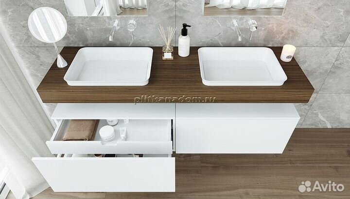 Тумба подвесная Velvex Unique Unit 80х40 tpUNI.80.H40.Y.VY-223