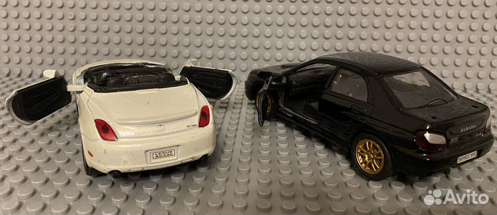 Модели машин Lexus и Subaru Welly