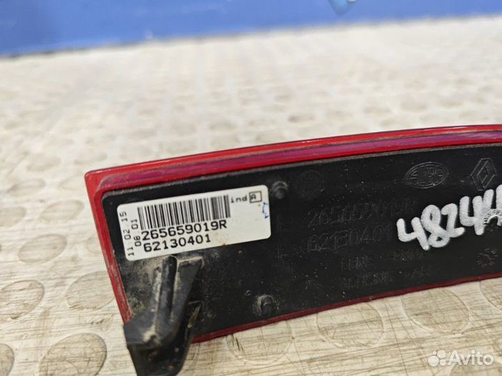 Катафот бампера задний левый Renault Logan 2