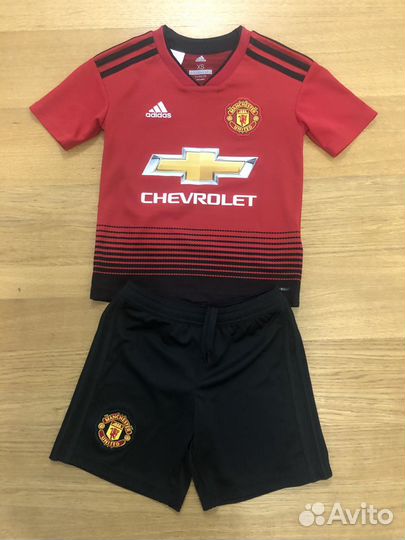 Детская футбольная форма Adidas MU р.XS