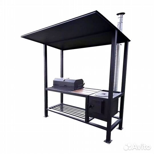 Мангал с крышей