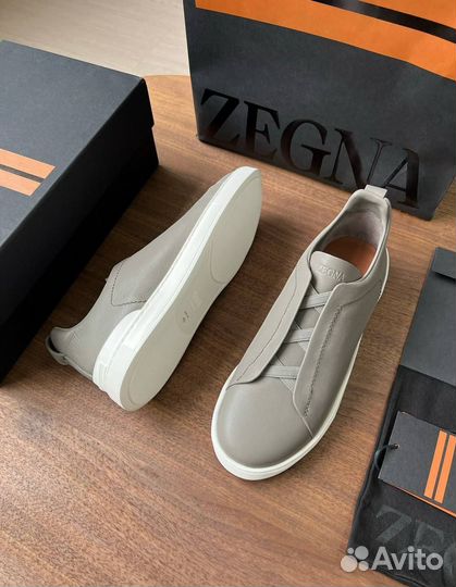 Zegna слипоны кожаные