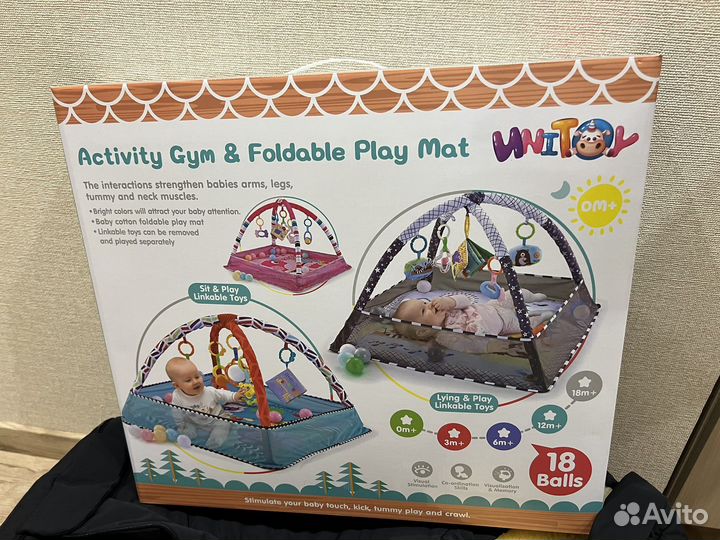 Развивающий коврик Funkids с игрушками Play Ground