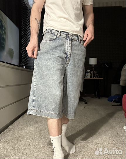 Шорты джинсовые широкие jaded balenciaga type