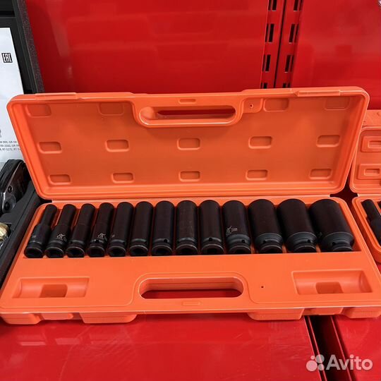 Набор ударных удлиненных головок Dongte 13пр 10-32