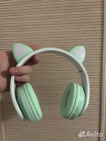 Беспроводные котик наушники