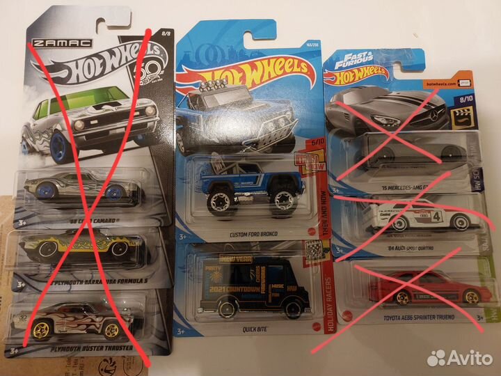 Модели Hot Wheels, Matchbox, Johnny Lightning