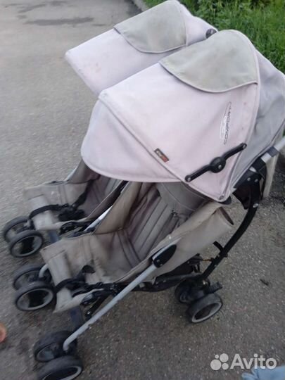 Коляска трость для двойни и погодок