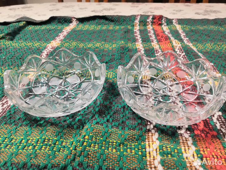 Хрусталь Чехия и ссср, конфетницы, фруктовницы, ва