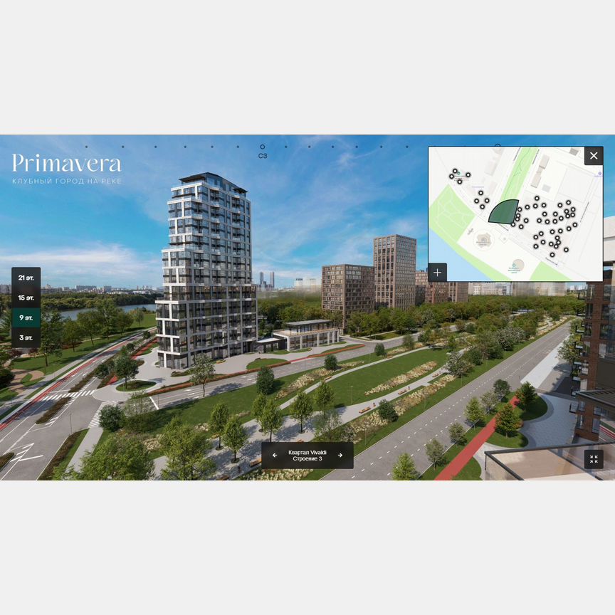 1-к. квартира, 53,7 м², 8/22 эт.