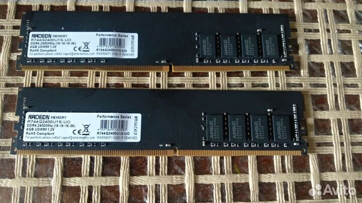 Оперативная память Radeon memory R744G2400U1S-UO