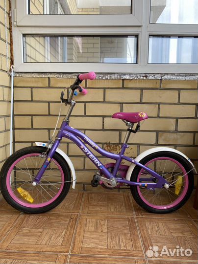 Велосипед для девочки колеса 16 с доп колесами