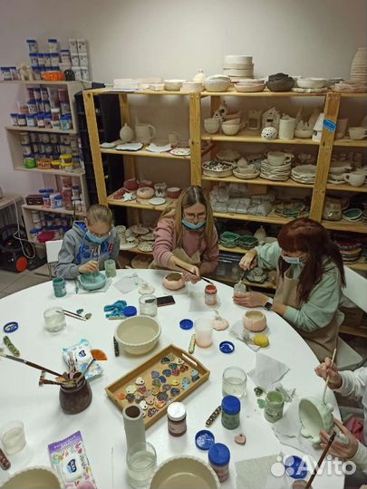 Мк Лепка из глины(ручная), глазуровка