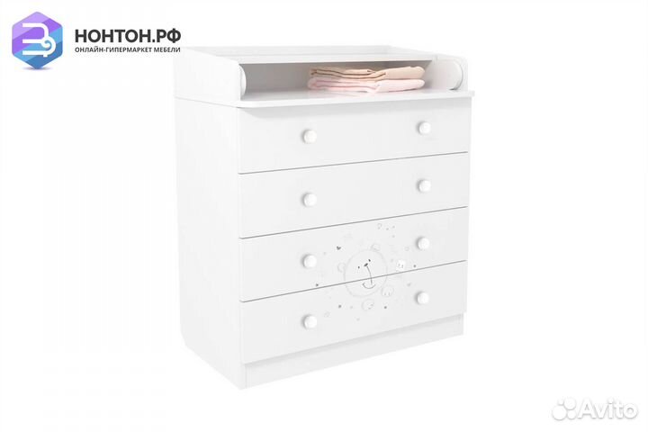 Комод French 1580 teddy белый