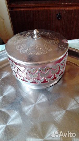 Бронь -Сахарница конфетница Винтаж СССР