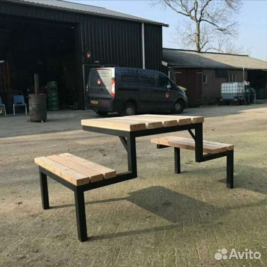 Скамейка лавочка лофт кованная