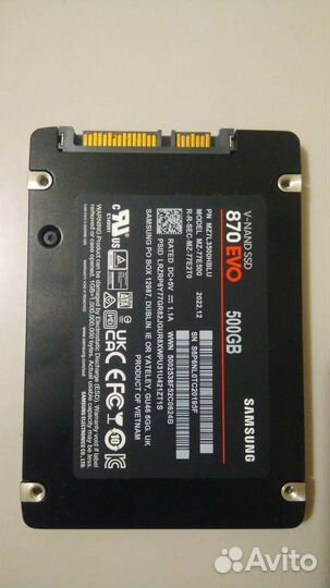 SSD 500gb samsung 870evo