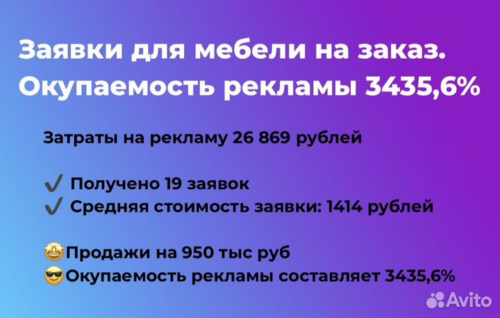Продвижение в соцсетях, вк, Авито, Яндекс.Директ