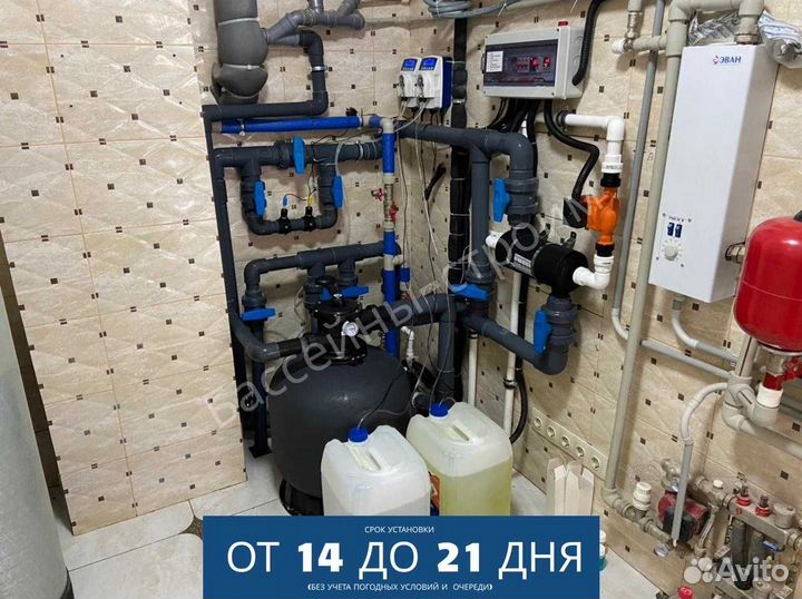 Бассейн 4х3х1,5 от производителя,ступени Гармония