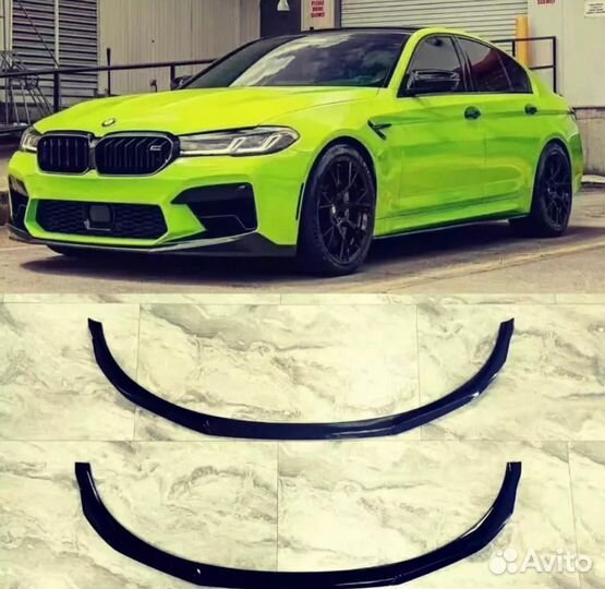 Передний Сплиттер М5 на Bmw M5 F90 LCI