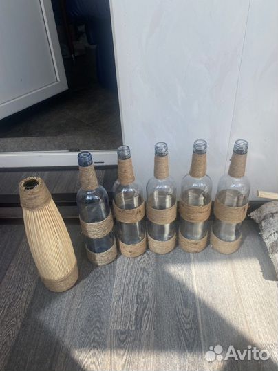 Декорированные бутылки (вазы)