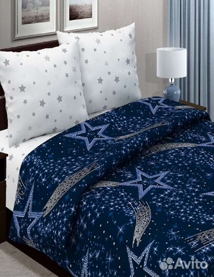 Белье постельное 2 сп. светящееся новое