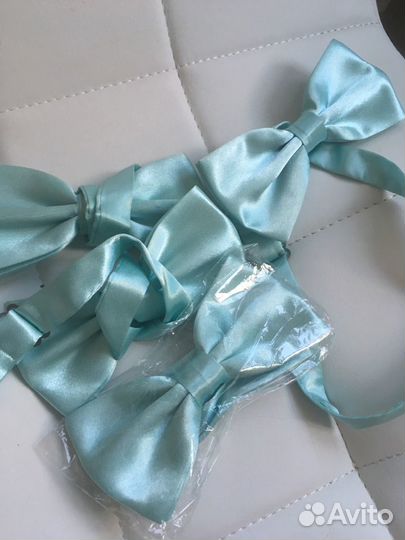 Бабочка, бабочка-галстук мятный, Тиффани, голубой