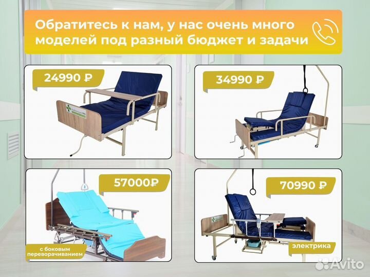 Кровать для лежачих больных