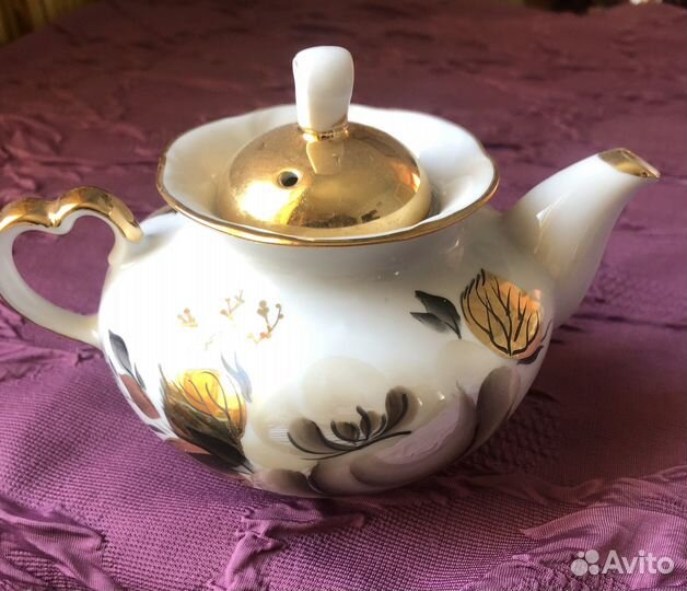 Чайник заварочный фарфоровый на 0,2 л