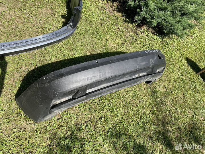 Задний бампер юбка skoda kodiaq