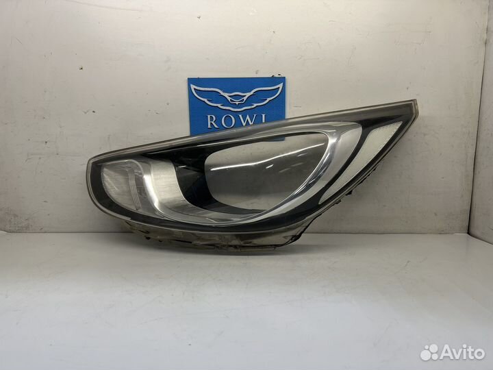 Стекло фары на Hyundai Solaris 1