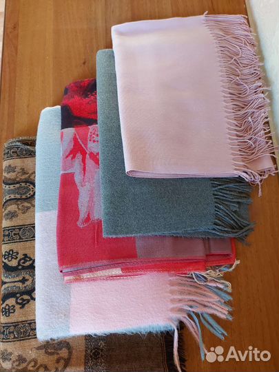 Палантины шерсть, кашемир
