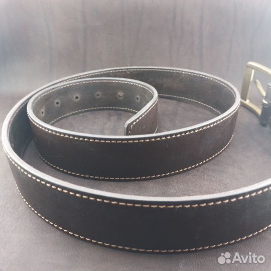 Мужской кожаный ремень ручной работы